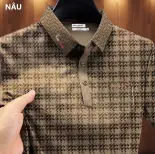 Áo polo nam cổ bẻ BASIC thiết kế hoạ tiết Monogram hiếm có khó tìm đẳng cấp 2025 - B01
