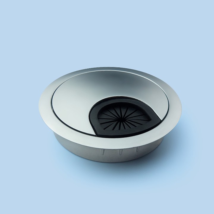 Nắp Luồn Dây Điện - Nắp Luồn Dây Điện Tròn - Nắp Luồn Dây Điện Tròn Inox (50mm)