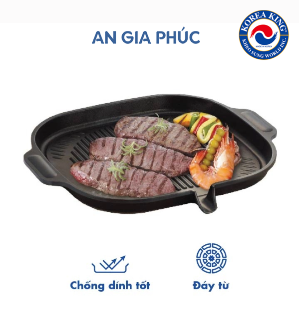 Chảo nướng chống dính Korea King KGP-32MHI – Hàng chính hãng