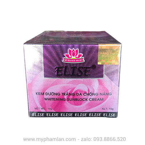 Kem dưỡng trắng da chống nắng elise 10g