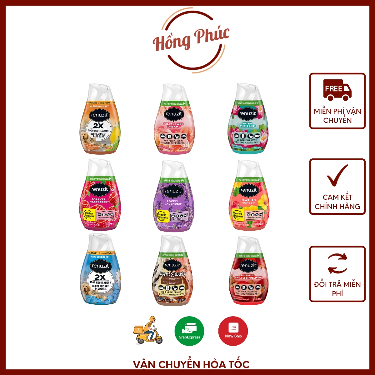 Sáp thơm phòng khử mùi Renuzit Mỹ 198g