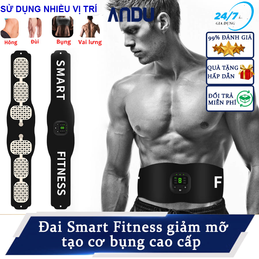 Đai massage bụng, đai masage bụng xung điện smart fitness, mát sa bụng, đai masage giảm mỡ toàn thân mua ngay đai masage cao cấp đánh tan mỡ bụng, đai mát xa xung điện, đai nịt bụng body giảm vòng hai thể thao cho nam và nữ