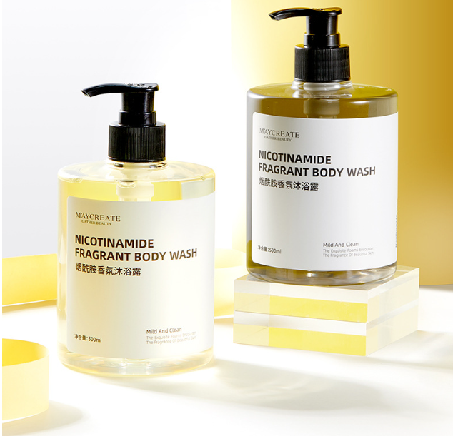 Combo Sữa Tắm Trắng Da Hương Nước Hoa Niacinamide kèm Dưỡng Thể Unisex 500ml