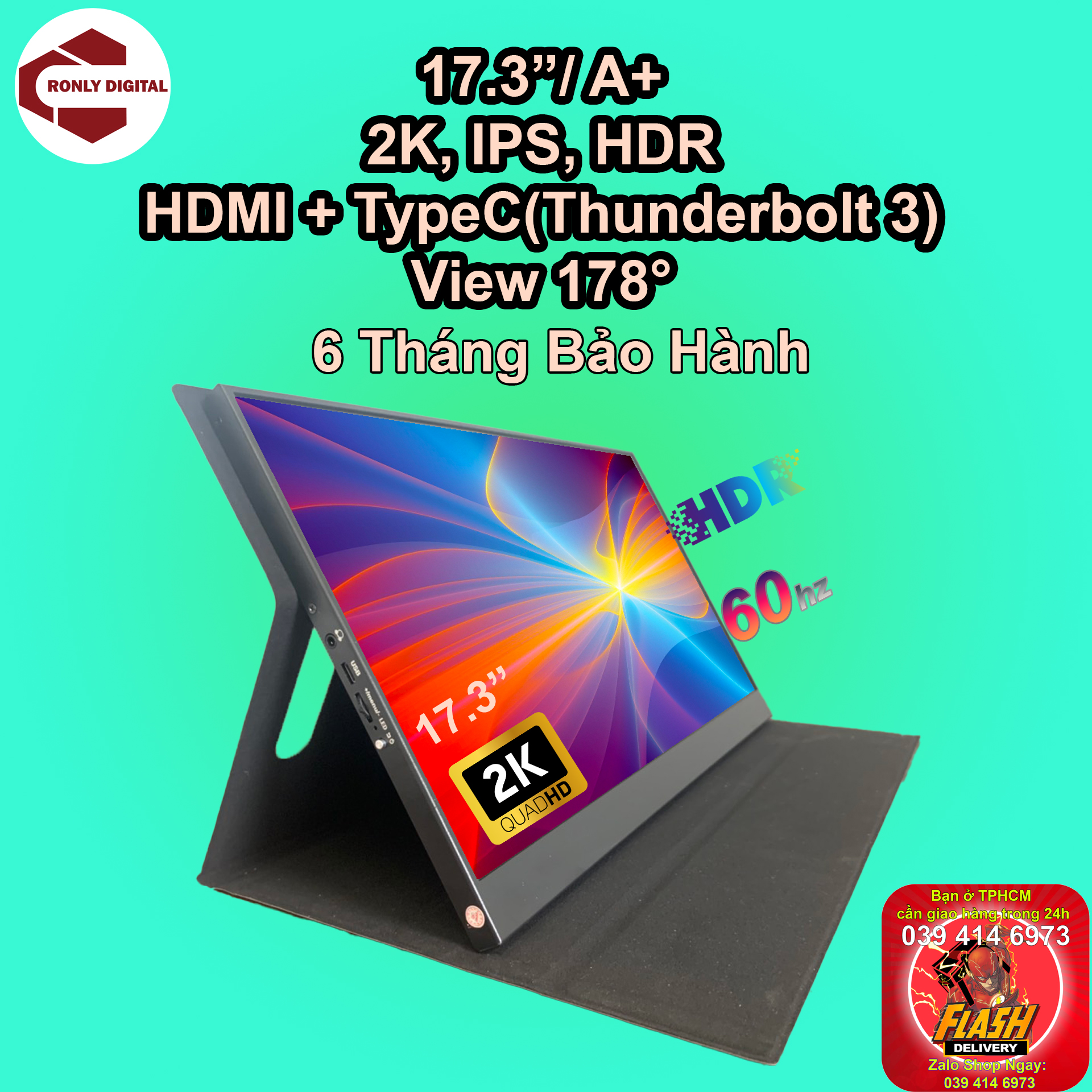 Màn hình di động 17inch, 2k qhd, kết nối hdmi type c, hdr mới 100%, man hinh di dong 17.3 inch, màn hình mở rộng 17.3 inch, màn hình di động 17,3 inch, màn hình chơi game, man hinh mo rong