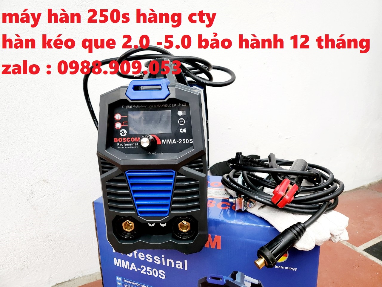 Máy hàn điện tử 250a hàn kéo que 4.0 dòng điện chuẩn 200a