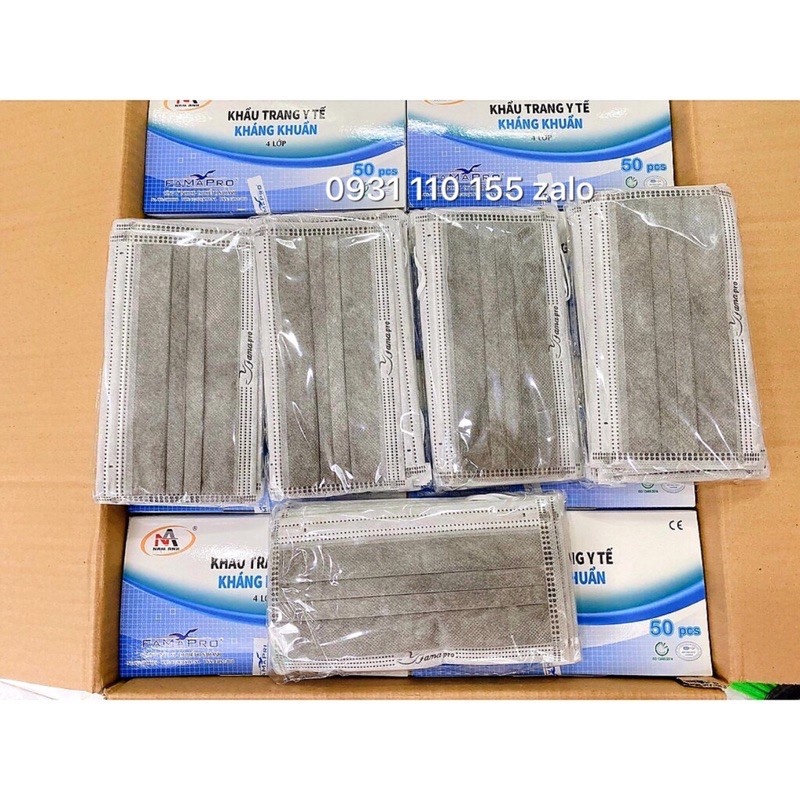 【sẵn sàng】 Khẩu trang y tế 4 lớp kháng khuẩn ( Bán lẻ 1 chiếc )