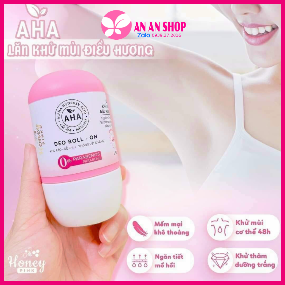 Lăn khử mùi điều hương aha 50ml- lăn khử mùi aha hana chính hãng