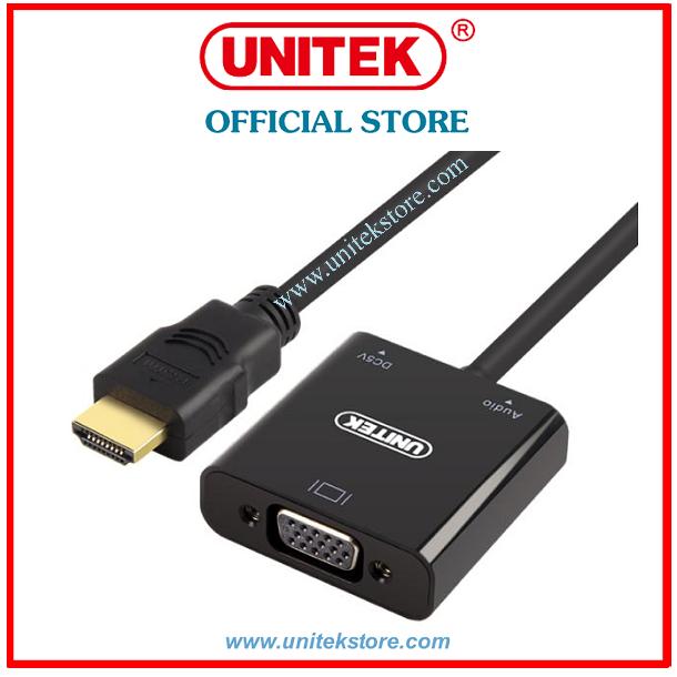 Cáp chuyển hdmi sang vga + audio unitek