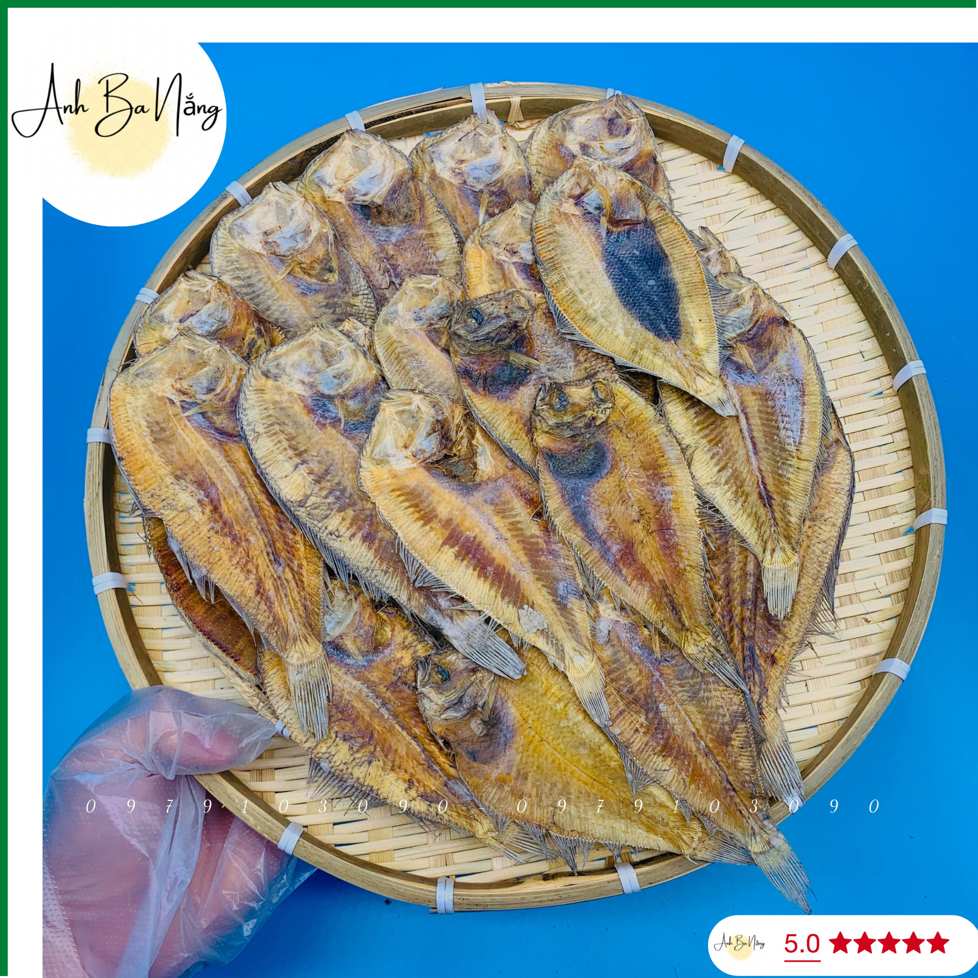 500gr khô cá dảnh , khô biển cá dảnh nguyên con loại ngon dai ngọt từng sớ thịt - anh ba nắng