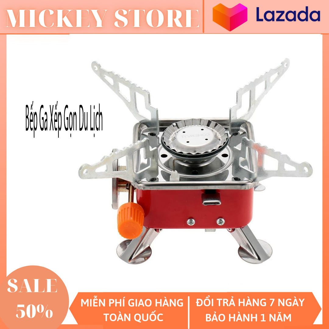 BẾP GA DU LỊCH MINI XẾP GỌN - Đồ Cắm Trại Dã Ngoại - Bếp Ga Giã Ngoại Mini dễ dàng gấp gọn - Đồ phượt - Bếp Ga Mini Du Lịch - BẢO HÀNH 1 ĐỔI 1 CAO CẤP SỐ 1