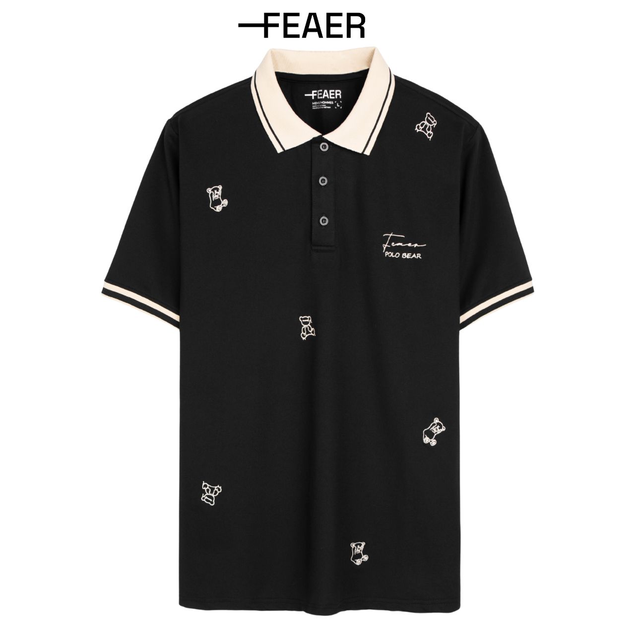 Áo polo hurt bear chất cvc thoáng khí, sang trọng, thanh lịch - feaer