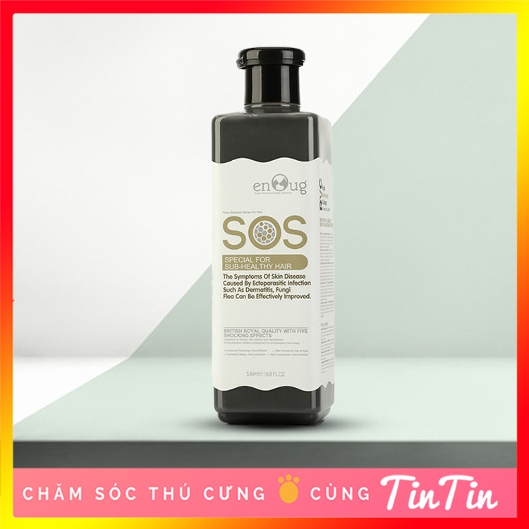 Sữa Tắm SOS Phục Hồi Da Lông Cho Chó Mèo 530 ml - SOS Đen