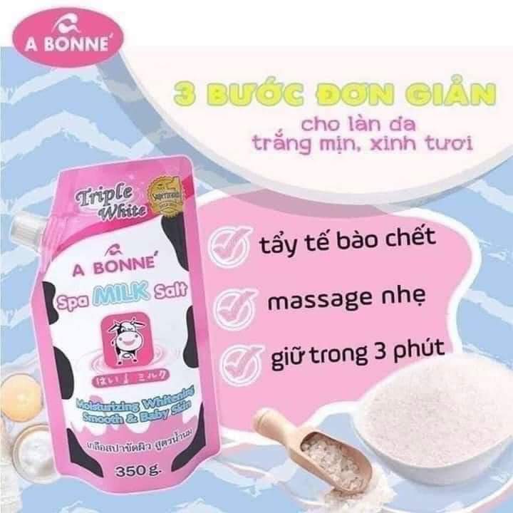Muối tắm sữa bò tắm trắng thái lan