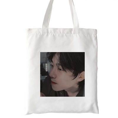 Túi tote vải trắng đeo vai in hình TRƯƠNG GIA NGUYÊN INTO1 CHUANG 2021 phong cách cá tính idol thần tượng