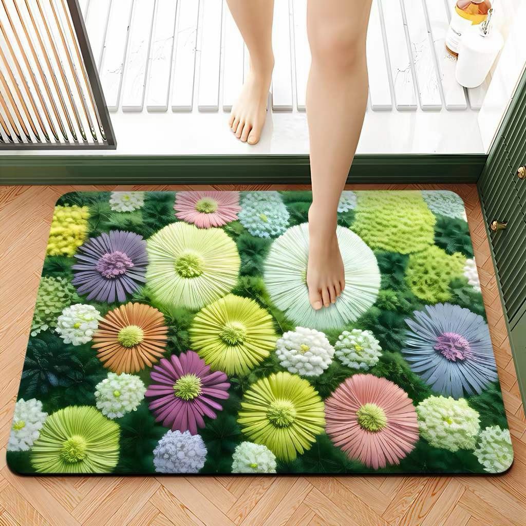 Thảm Chùi Chân Lau Chân Lông Cừu - Siêu Thấm Hút - Chống trơn 40x60cm Hoạ Tiết Siêu Yêu