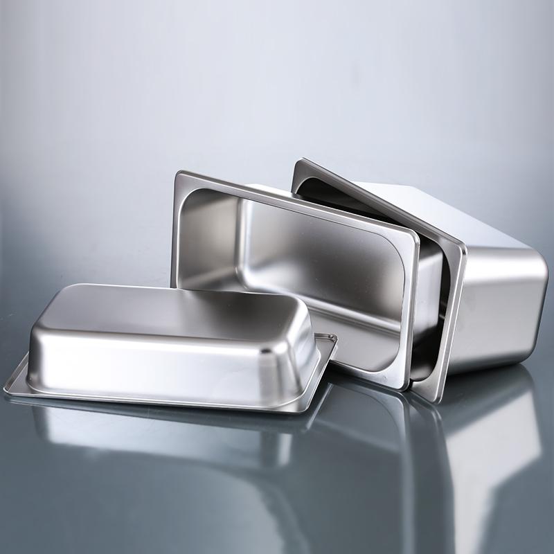 Khay đựng topping inox 1/4 có nắp
