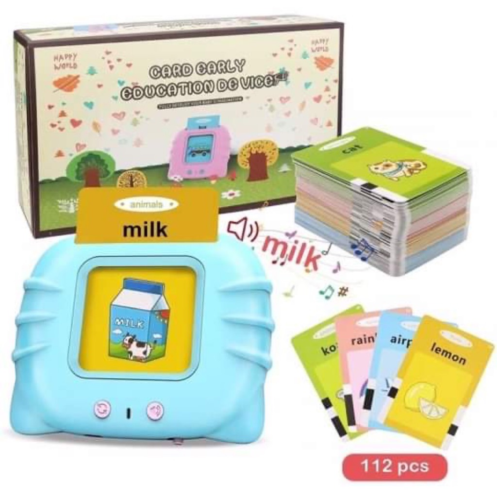 Máy đọc thẻ tiếng anh thông 112 thẻ 224 từ vựng cho bé quà từ enfa _ máy đọc thẻ tiếng anh flashcard, máy đọc từ vựng cho bé