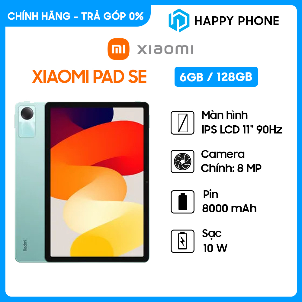 Máy tính bảng Xiaomi Redmi Pad SE (6GB/128GB) - Hàng chính hãng, Mới 100%, Bảo hành 12 tháng