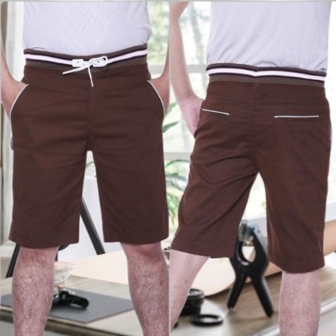 Quần Short Kaki Nam Cao Cấp-Short kaki Lưng Bo Nam Chất liệu kaki Co giản Cao Cấp - tannguyen shop