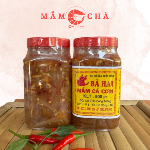 Mắm Cá Cơm Bà Hai Gò Công - Mắm Cá Cơm Miền Tây - Mắm Cá Cơm Hủ 500g Thơm ngon ăn là ghiền