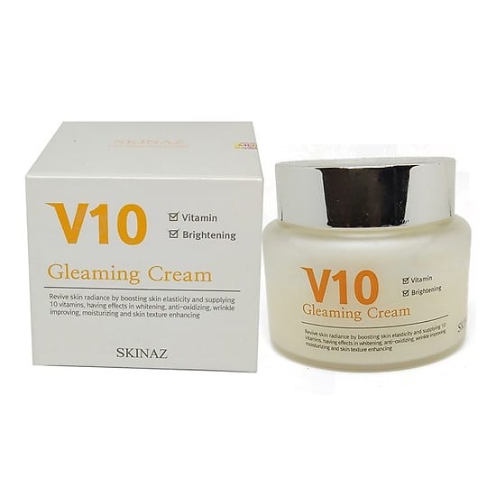 Kem Dưỡng Trắng Da Mờ Nám V10 Skinaz Gleaming Cream