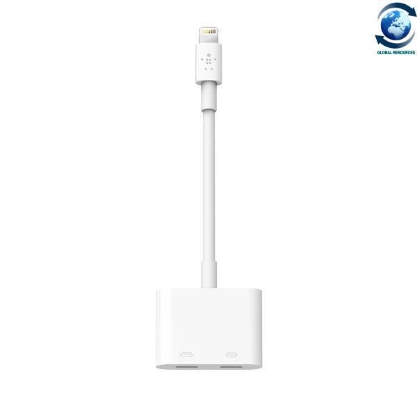 [HCM]Bộ Chuyển Đổi 2 Trong 1 Belkin RockStar™ F8J198btWHT Lightning ra 2 cổng Lightning