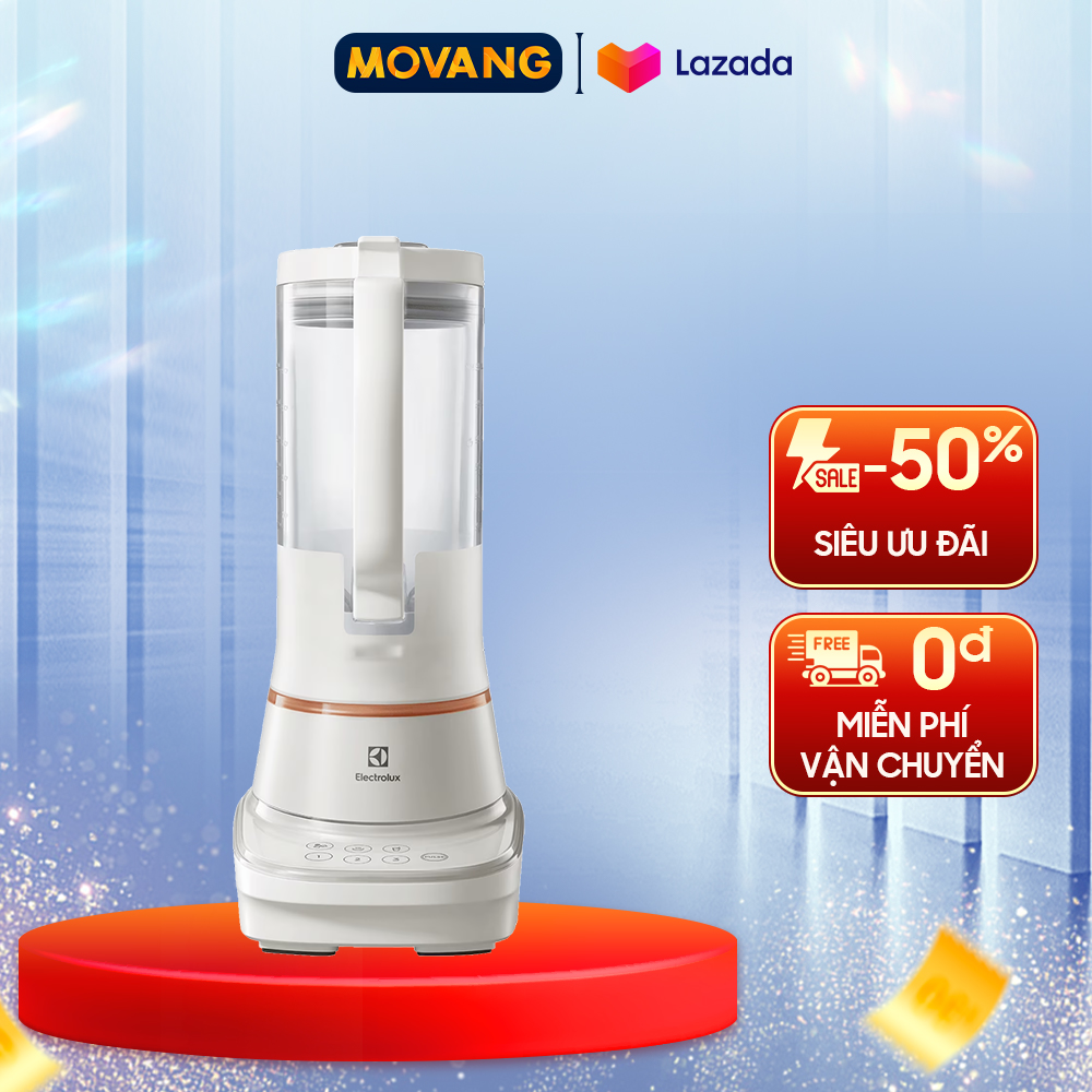 - Máy xay sinh tố Electrolux E7TB1-50CW - Công suất 900W Cối xay được cả ướt và khô 3 chương trình cài đặt sẵn