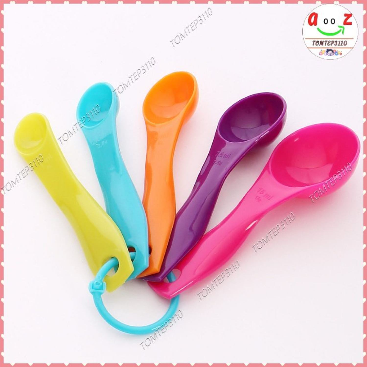 Set 5 muỗng đong gia vị làm bánh - bộ thìa chia định lượng đo lường nhà bếp thực phẩm