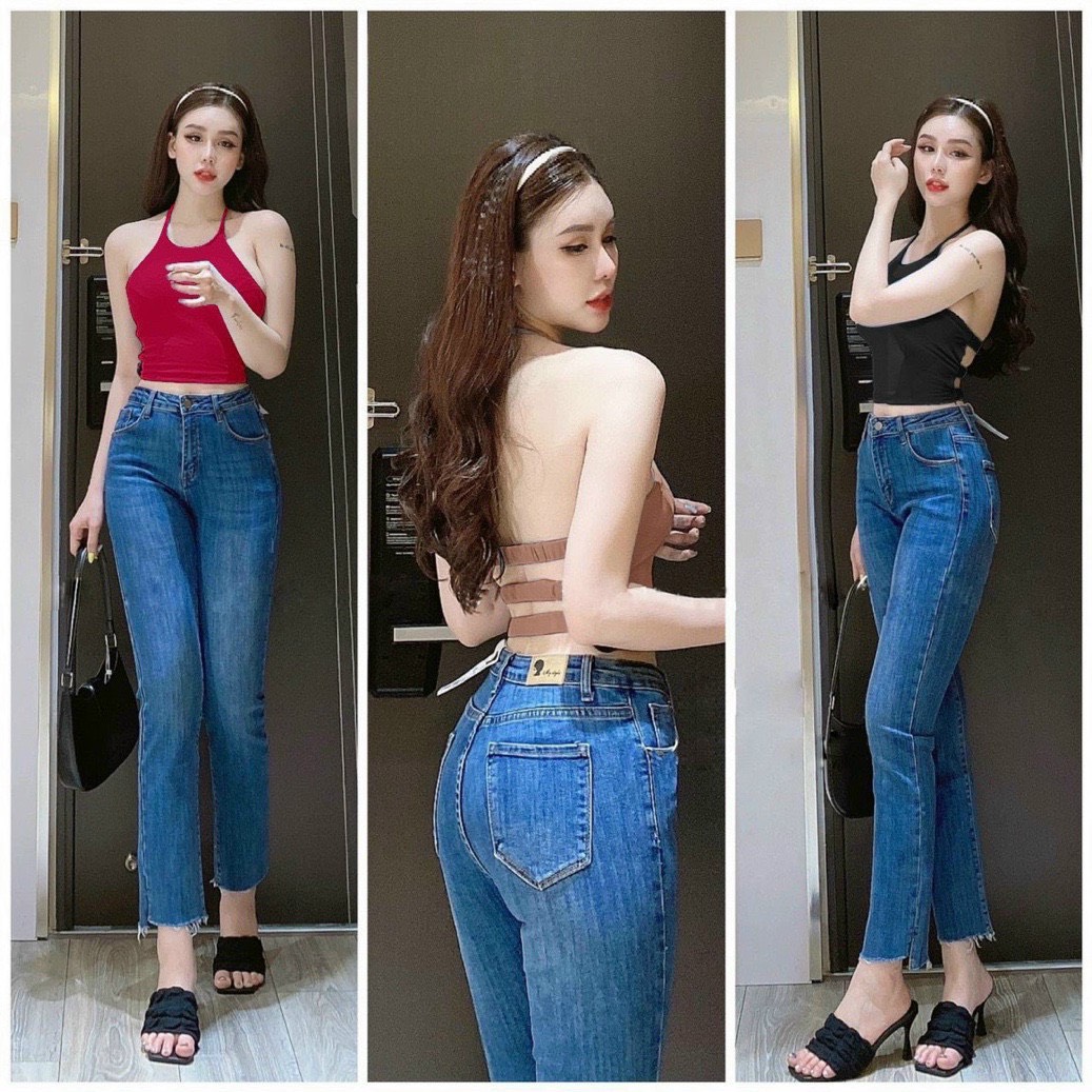 Áo yếm xốp croptop 3 dây lưng có mút ngực cực hot , chất xốp mềm mịn