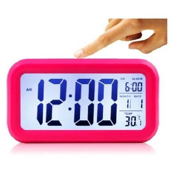 Đồng hồ ĐỂ BÀN LED NHỰA ĐỦ 5 MÀU (TẶNG 2 PIN) ĐỒNG HỒ để bàn điện tử DH011