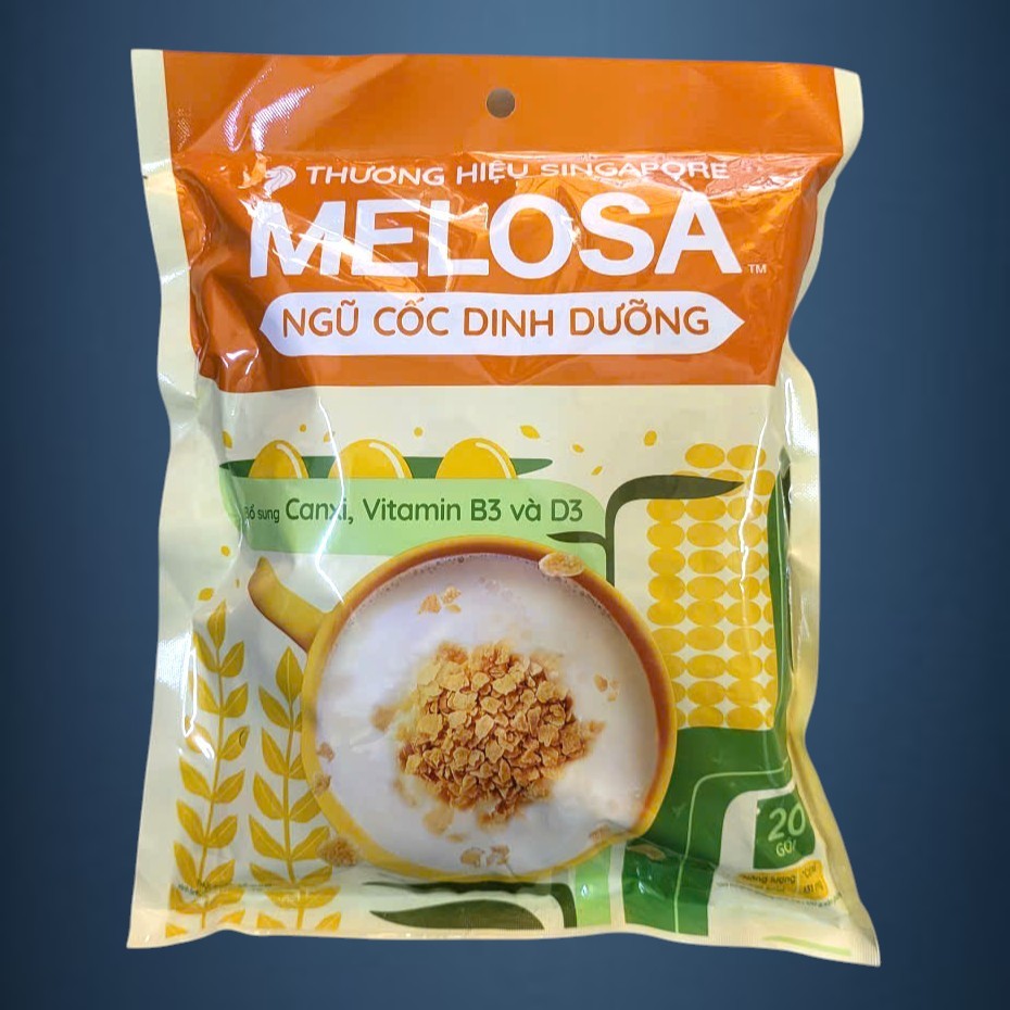 MELOSA - Túi 500gr / 20 gói - NGŨ CỐC DINH DƯỠNG CANXI Original Nutritional Cereals (HALAL)