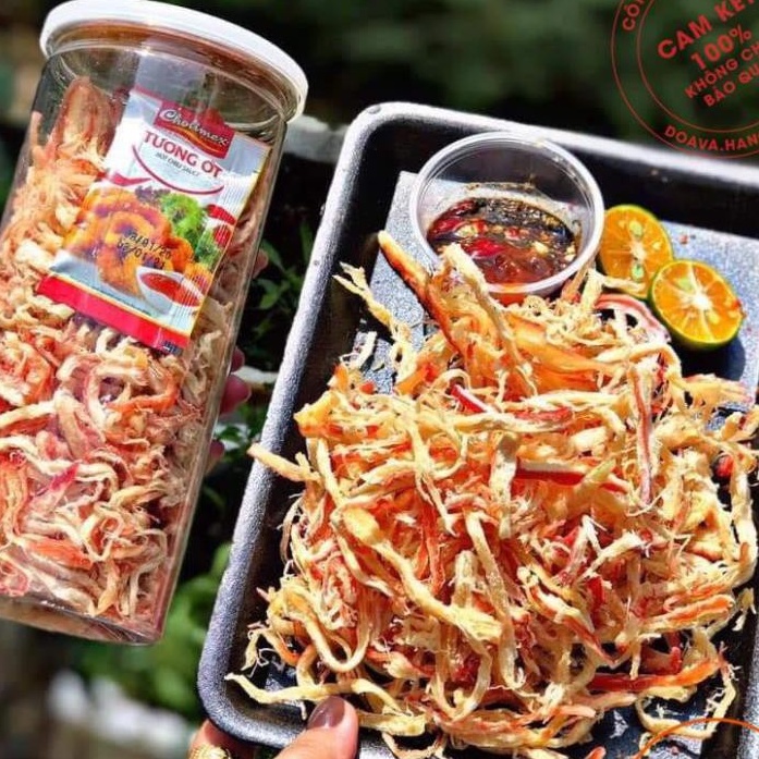 300gram Mực Xé Sợi Hấp Nước cốt dừa hàng Xuất Khẩu siêu ngon