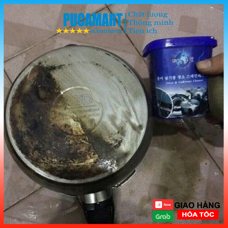 [HCM]Kem Đánh Bóng Xoong, Nồi, Chảo Tẩy Rửa Đa Năng, Bề Mặt Bếp Ga, Bếp Điện, Các Đồ DÙng Inox Siêu Sáng - PucaMart