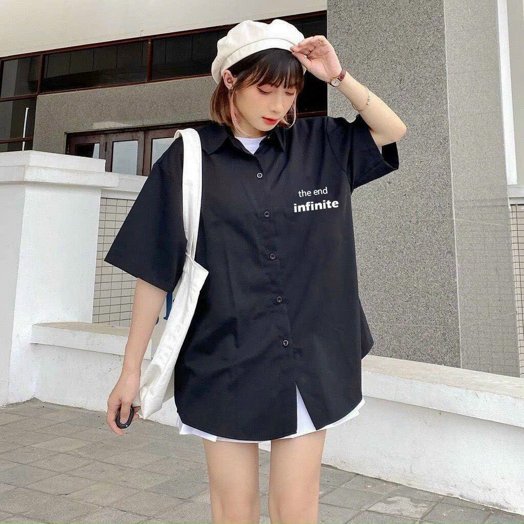 Áo sơ mi nam nữ phong cách năng động cá tính màu sắc basic