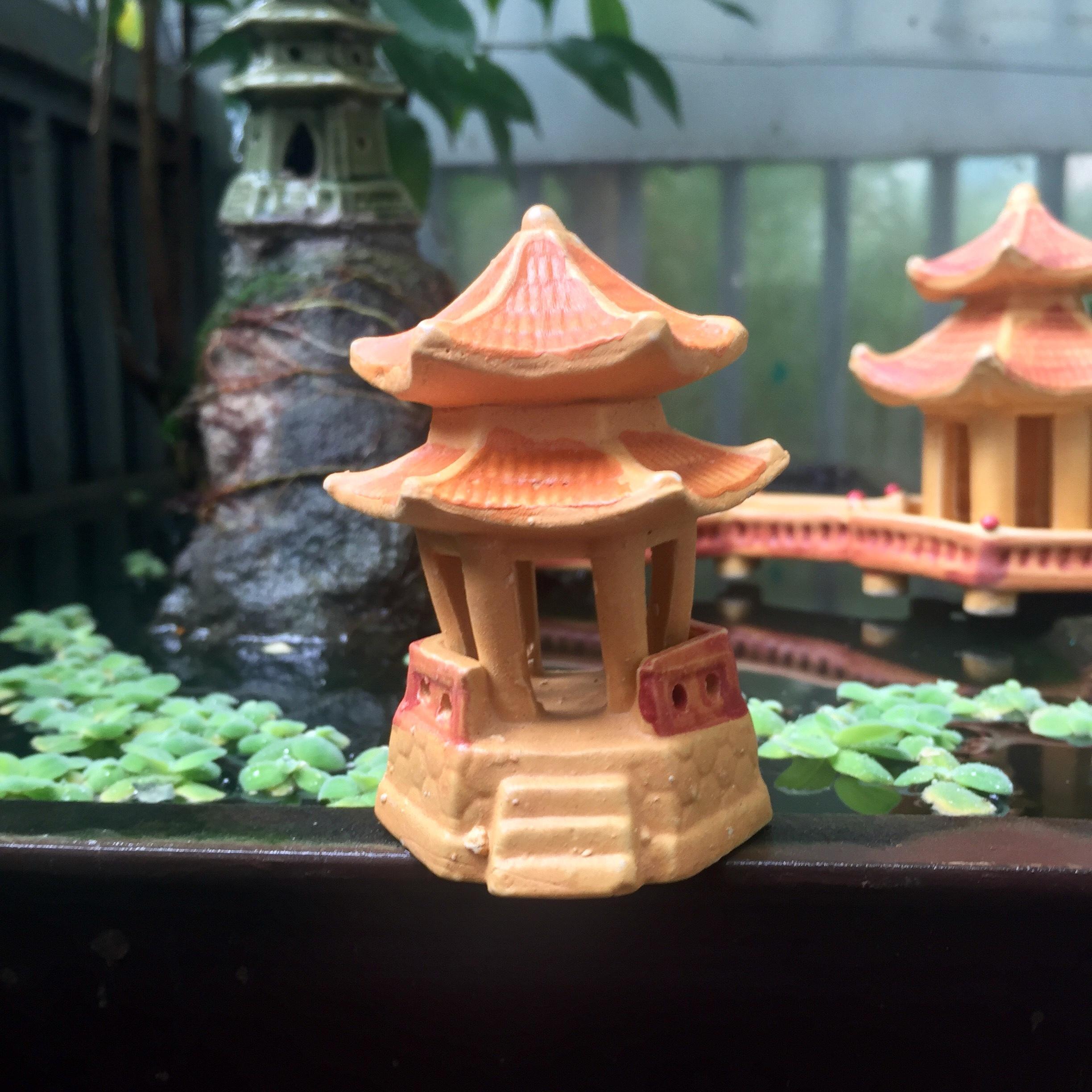 [HCM]Tháp Mái 2 Tầng Trang Trí Hổ Cá Bể Cá-Hòn Non Bộ..