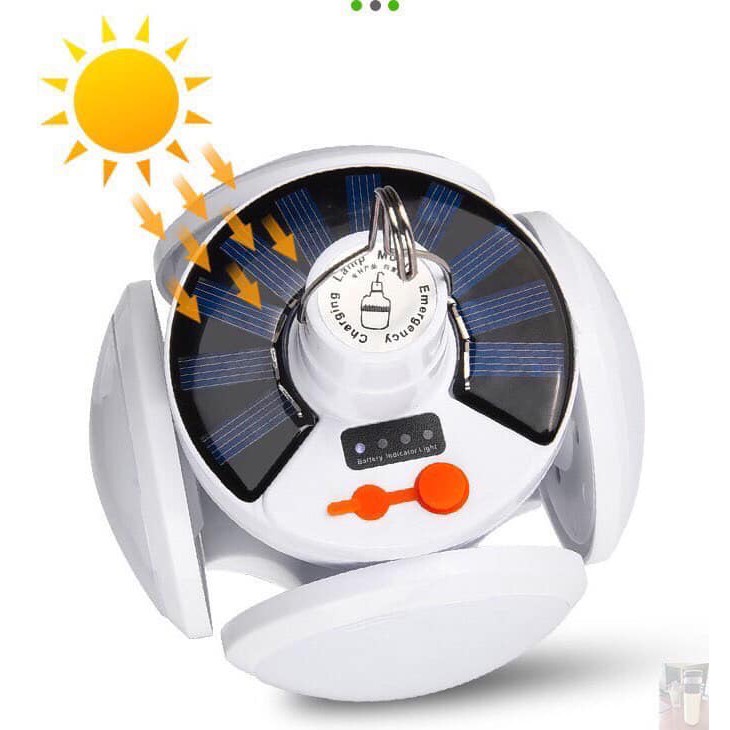 Bóng đèn led tích điện,Bóng Đèn Led 4 Cánh 5 BÓNG Năng Lượng Mặt Đèn Năng Lượng Mặt Trời, Đèn Sạc Tích ĐiệnTrời,Sân Cắm Trại Có Thể Sạc Lại Khẩn Cấp, đèn tích điện, bóng đèn led,đèn treo lều,bóng đèn tích điện thông minh