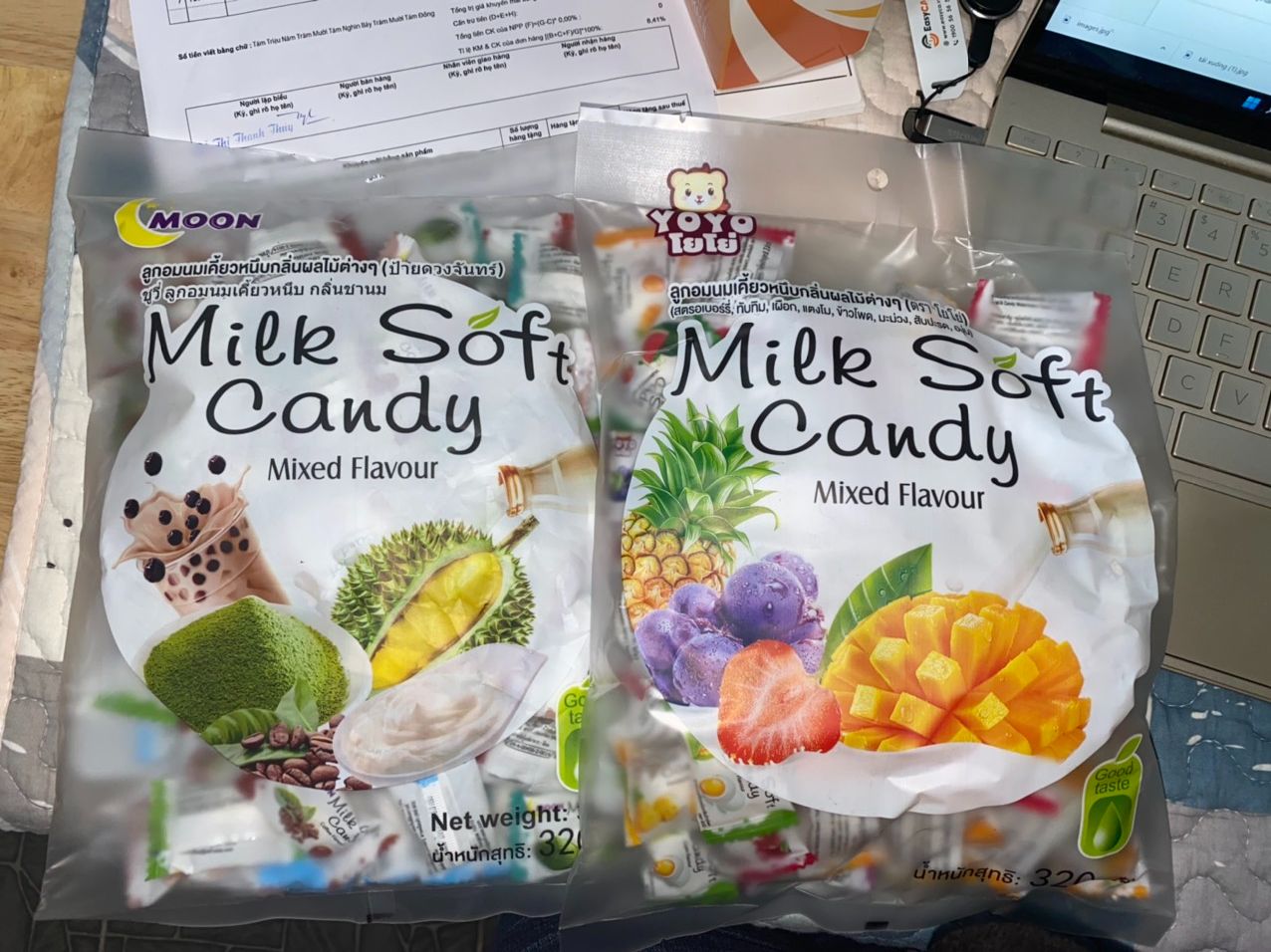 Kẹo sữa mềm hương trái cây Milk Soft Candy  320g - Tạp hóa Bát Muội