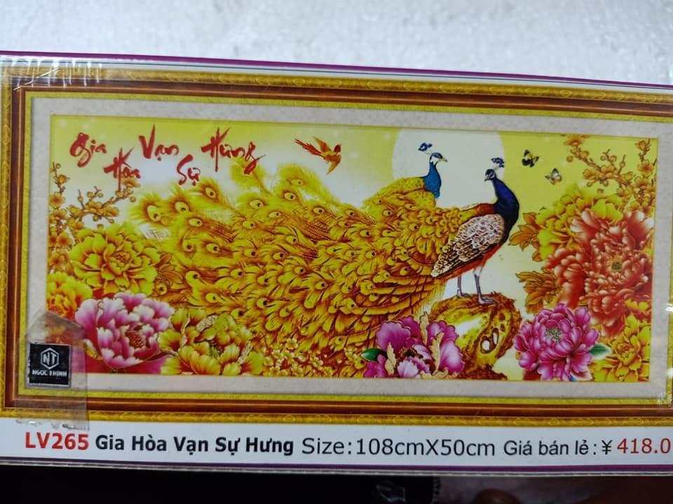 Tranh đính đá Gia Hòa Vạn Sự Hưng LV265 kích thước 108cm x 50cm - Tranh Đính 5D