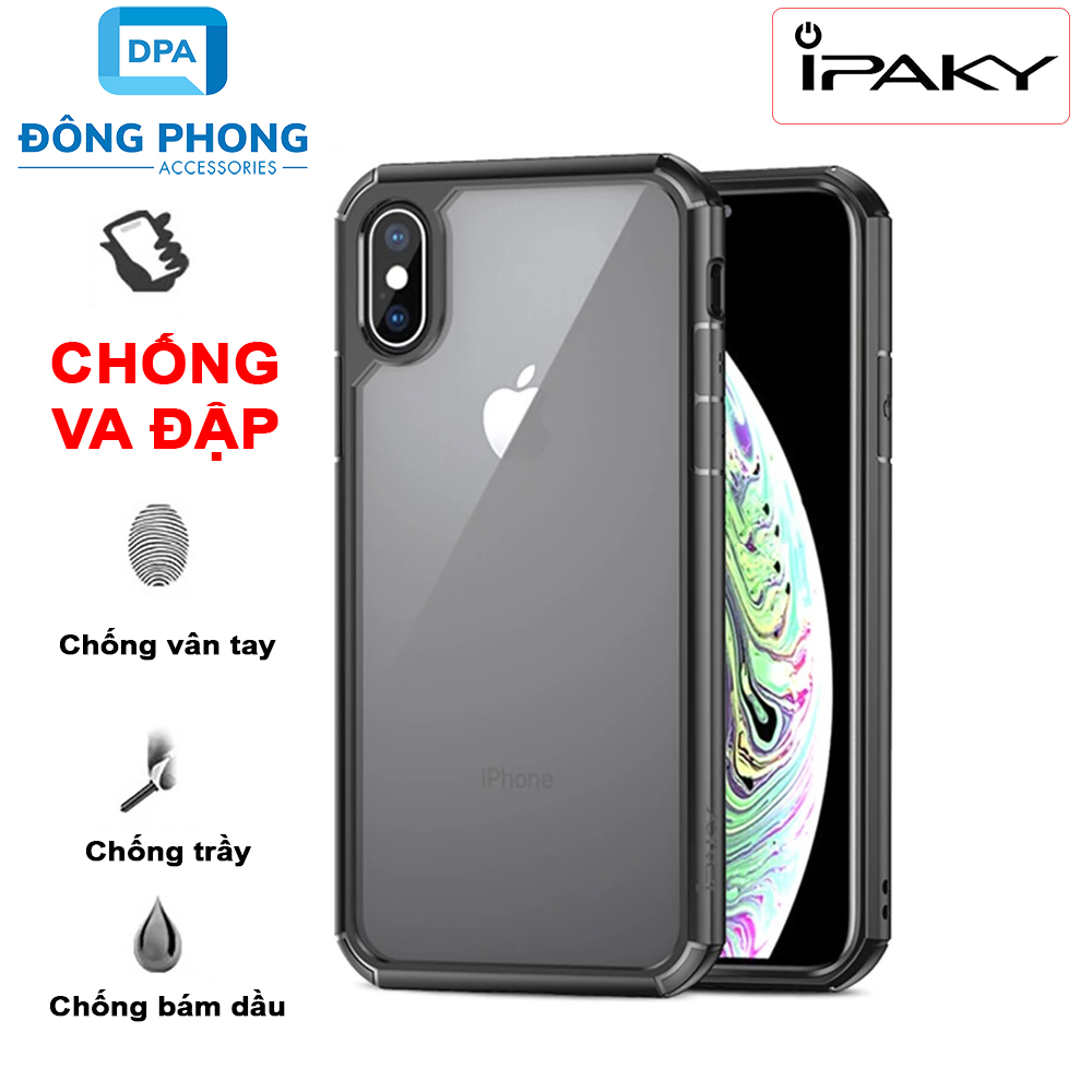 Ốp lưng iphone x, xs, xr, xs max chống sốc chống va đập hãng ipaky