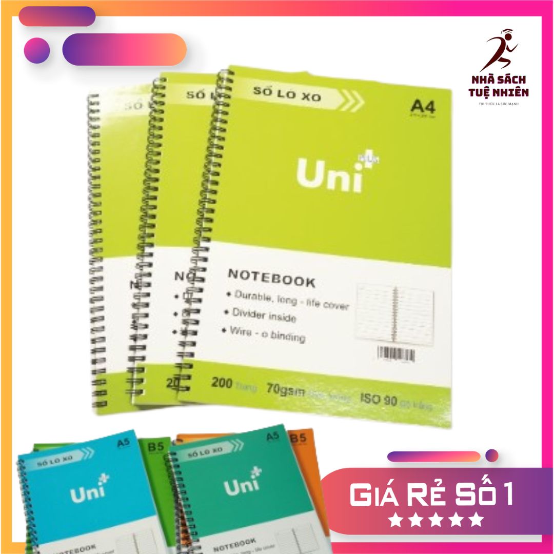 Sổ lò xo A5 A4 100/200 trang Sổ xé ghi chép A5 A4 Sổ tay A5 {CAM KẾT CHẤT LƯỢNG}