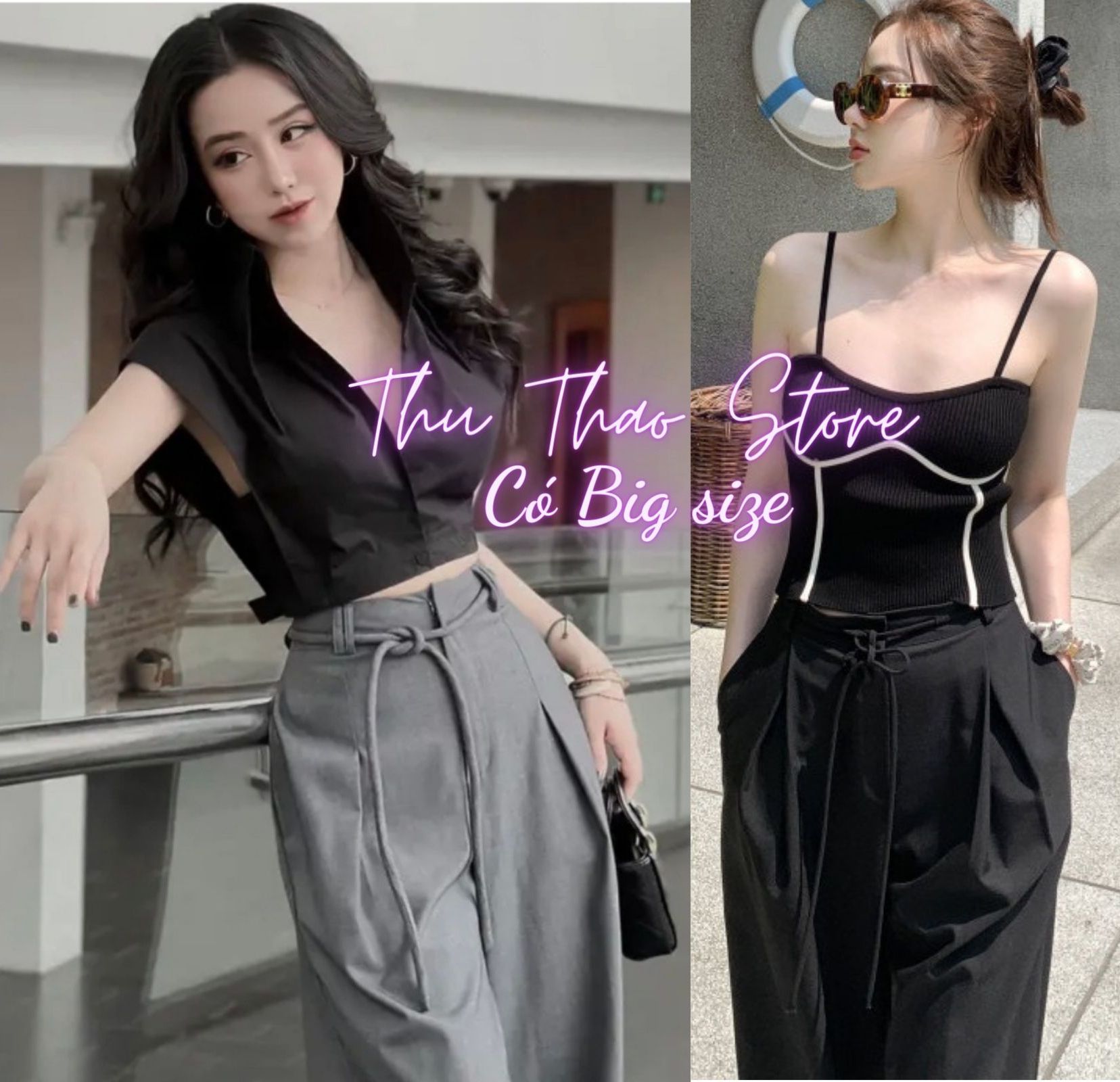 [Duy nhất 20H 10.11 - 13.11, Mua 2 giảm 10%] Quần ống rộng có big size dây dai chât golt nhật cao cấp. chất rủ. mịn mướt form đẹp dáng dài hack chiều cao dài 102cm.M135