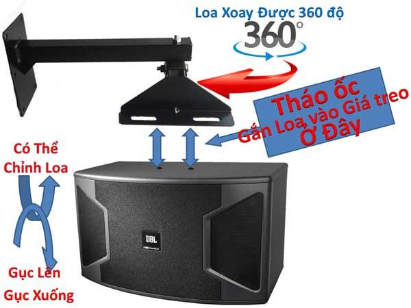 Giá treo loa xoay -Kệ Treo Loa Gật Gù - Kệ Treo Loa Gật Gù