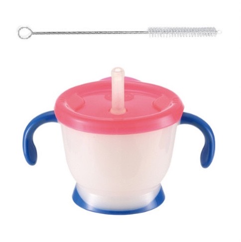 Cốc tập uống 3 giai đoạn Richell RC22010 cho bé + Tặng cọ rửa ống hút