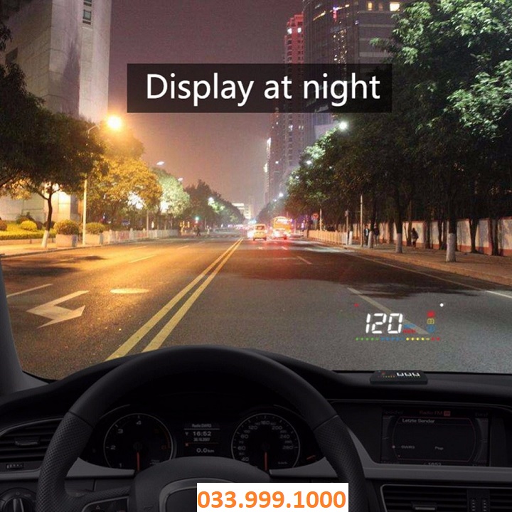 Thiết Bị Hiển Thị Tốc Độ Xe Lên Kính Lái cho Xe Hơi HUD A200 - BẢO HÀNH 1 ĐỔI 1