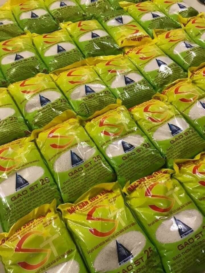 Gạo lúa ruộng st 25 túi 5 kg