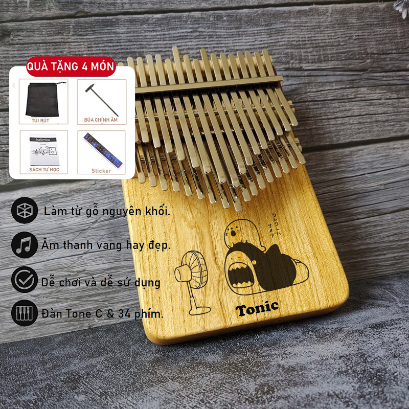 Đàn Kalimba TRITON S41K -34 Phím Chuyên Nghiệp SEEDS HẠT GIỐNG KALIMBA- Thump Piano Acoustic Finger Chromaric - 4