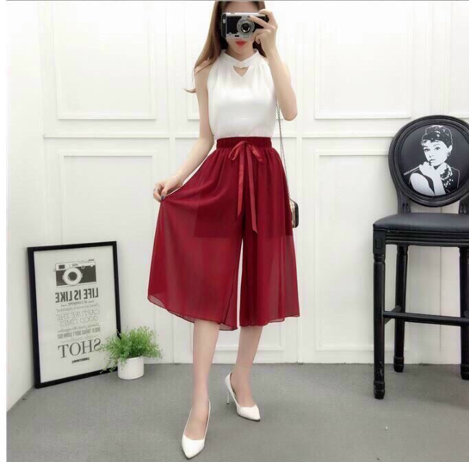 Sét bộ nữ áo kim tuyến + quần voan
