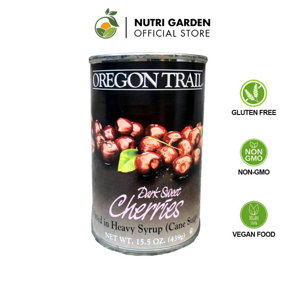 Quả Anh Đào Ngâm Oregon Trail Dark Sweet Cherries 439g / 3.06kg
