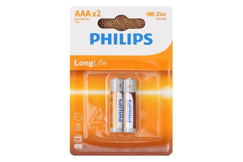 [HCM]Hộp 12 vỉ pin Philips AAA R03L2B