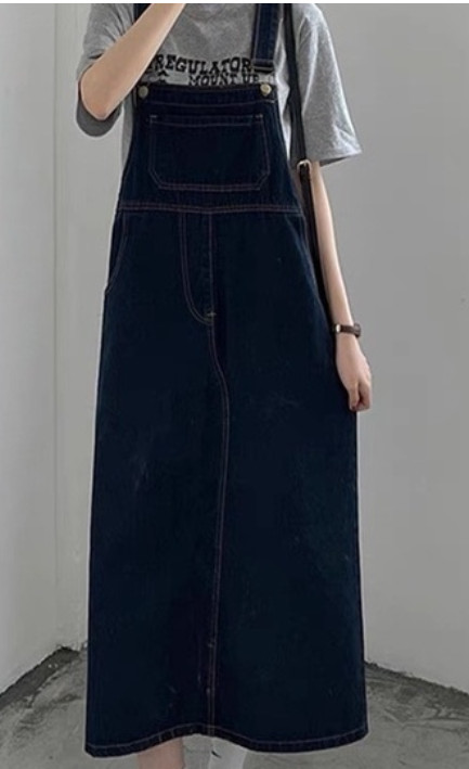 Váy yếm jean đầm yếm jean dài túi to VYD05 C021 giá rẻ nhất tháng 42023